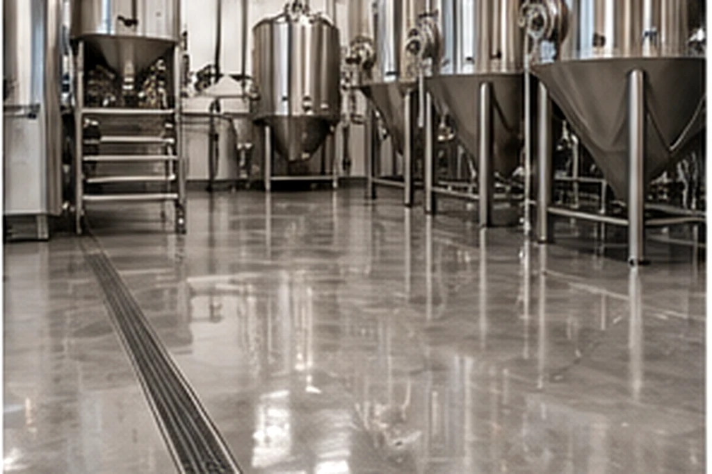 Sealed concrete floor, commercial kitchen